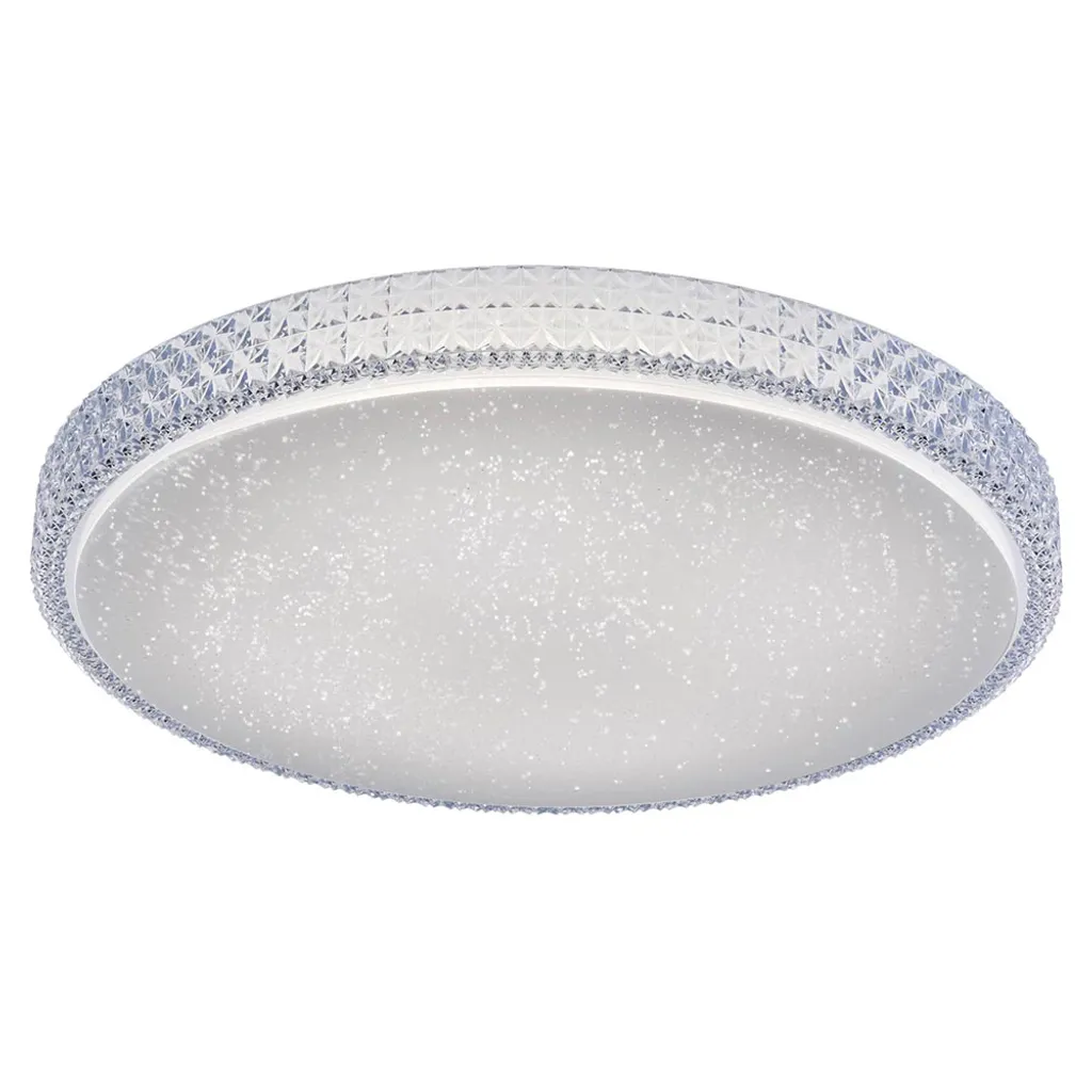 Plafonnier LED Cristal D60 cm à Intensité Variable et CCT Réglable