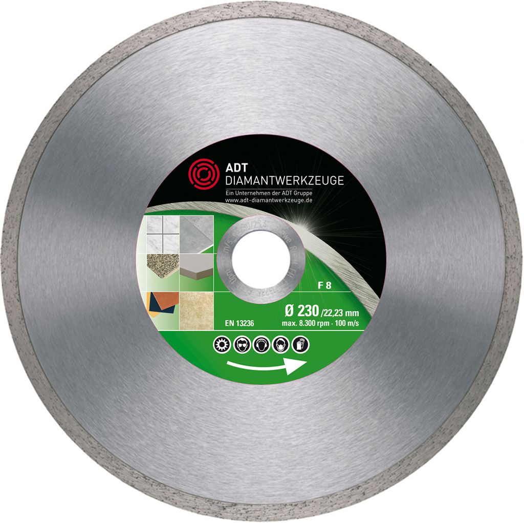 Diamanttrennscheibe F 8 Premium / Sinter / Ø 115 mm / 30,0 mm Bohrung