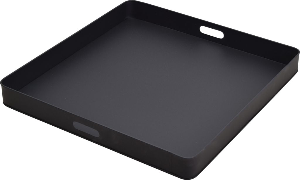 Loft42 Tablett Metall 60x60 cm, quadratisch, mattschwarze Produktbild
