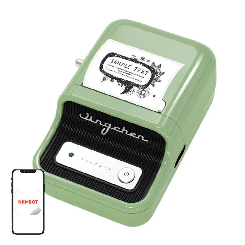 NIIMBOT B21 Green Label Maker: Etichettatrice Smart Bluetooth 50mm