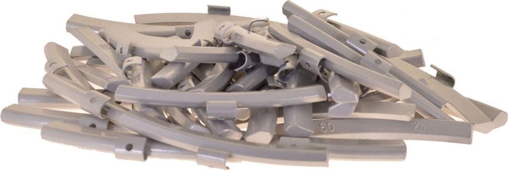 50 x Auswuchtgewichte 60g für Alu-Felgen, Zink (ZN) Produktbild 