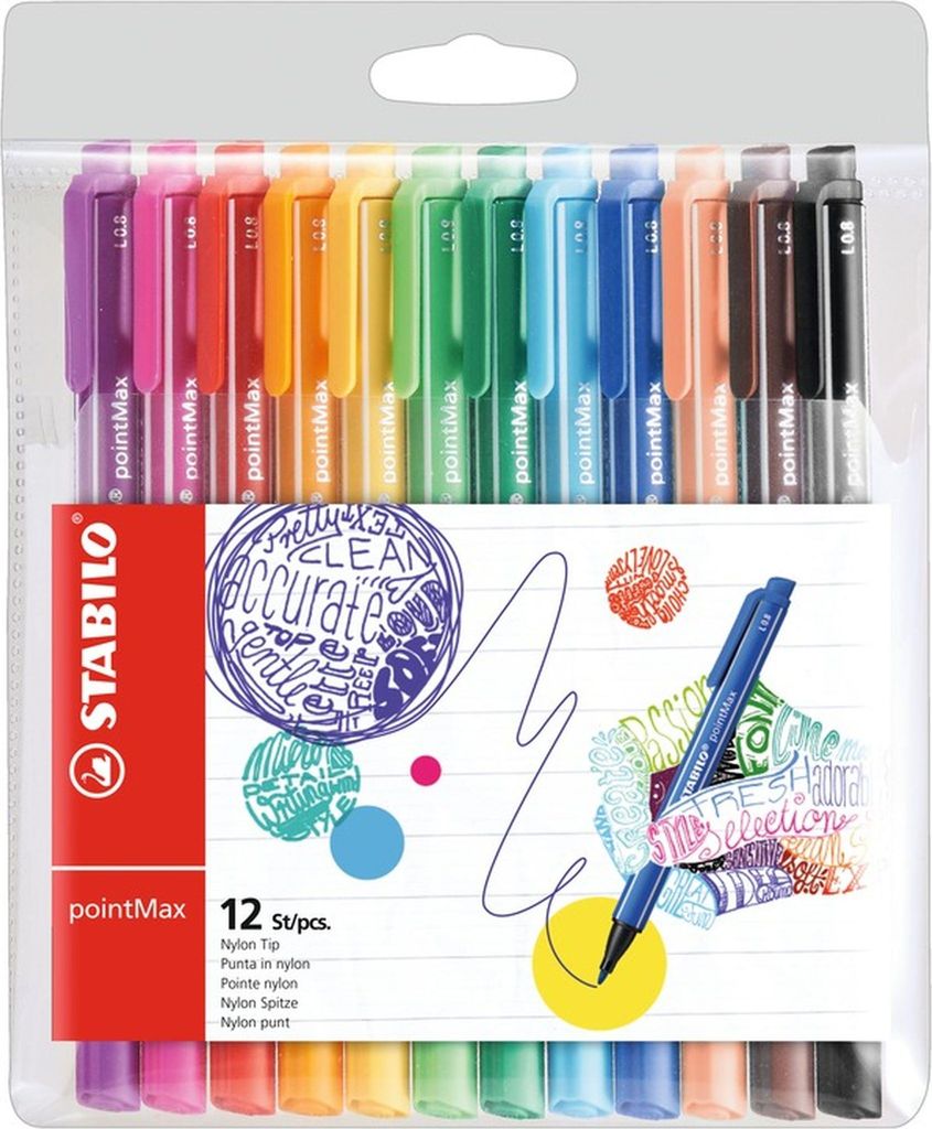 Filzschreiber - STABILO pointMax - 12er Pack - mit 12 Produktbild 