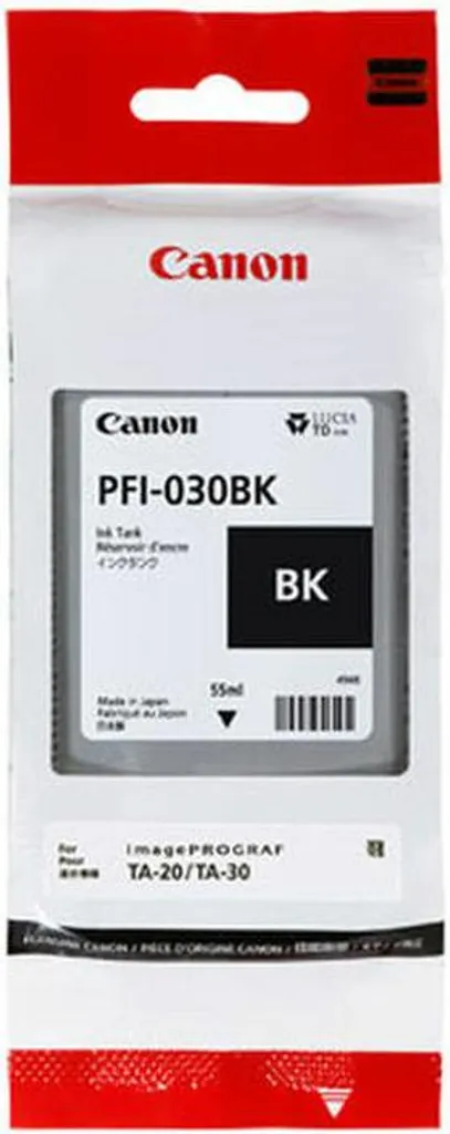 Cartouche d'encre noire Canon PFI-030BK originale pour traceur TM-300
