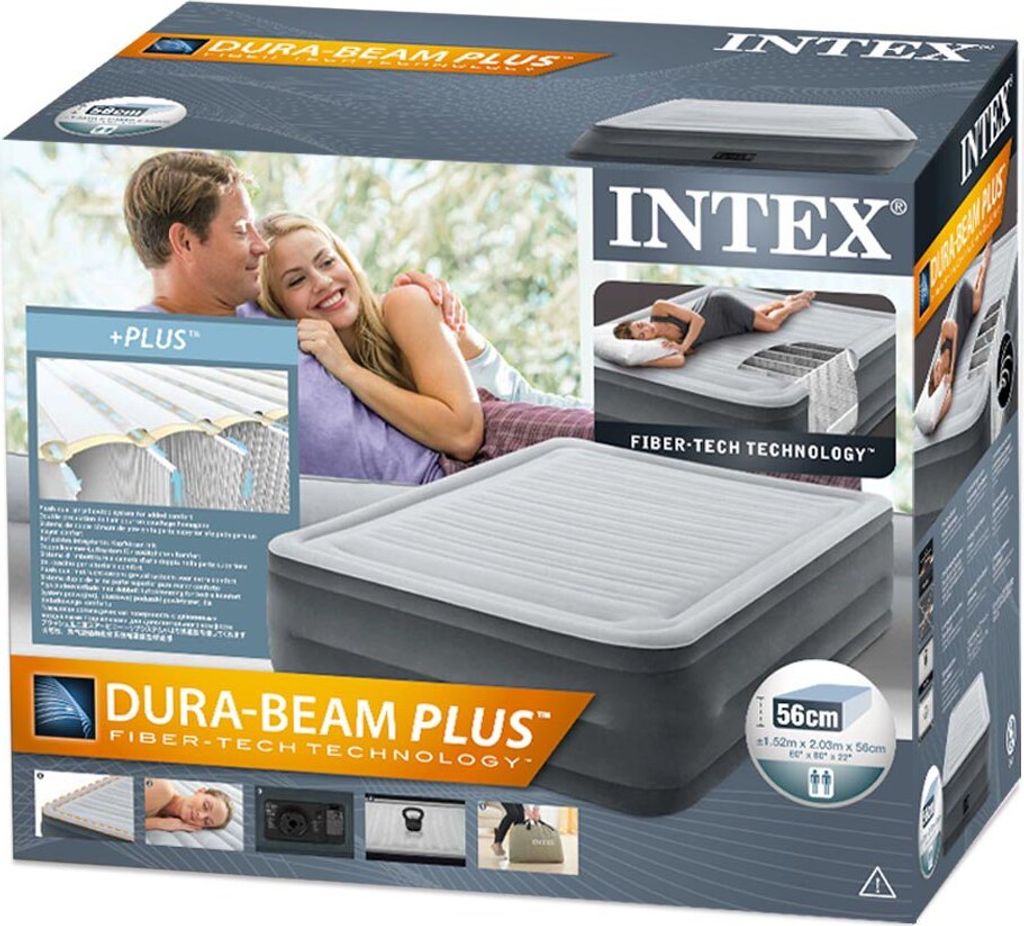 Intex Luftbett Comfort Plush High Rise Queen mit Pumpe Produktbild 21