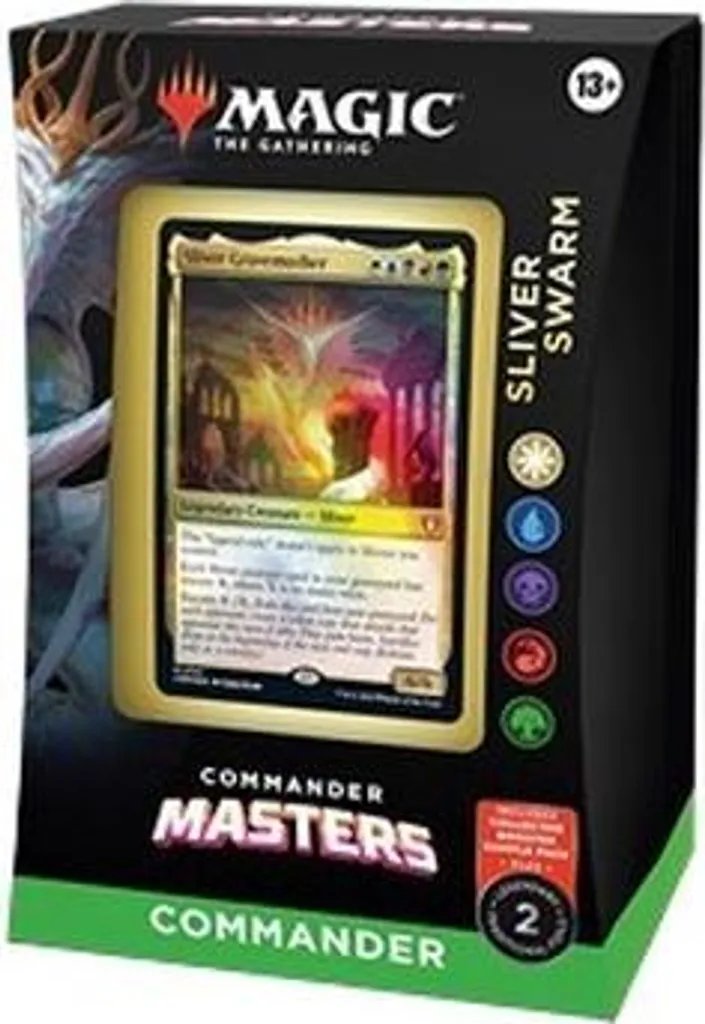 Jeu de Cartes Magic Commander Masters Sliver Swarm Deck de 100 Cartes