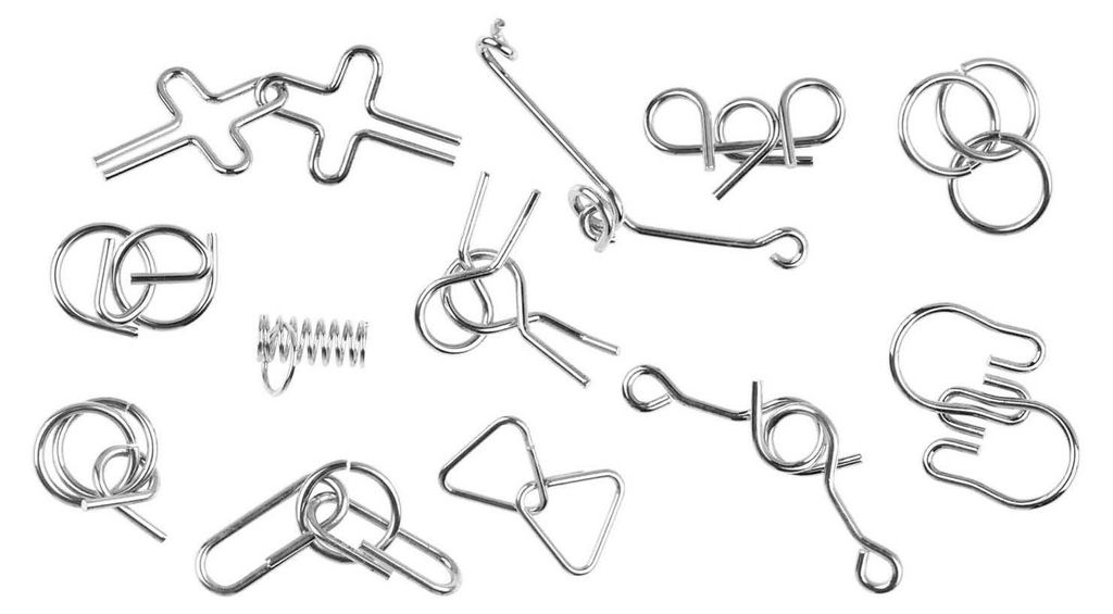 Metall-Denksportaufgaben, 12er-Set