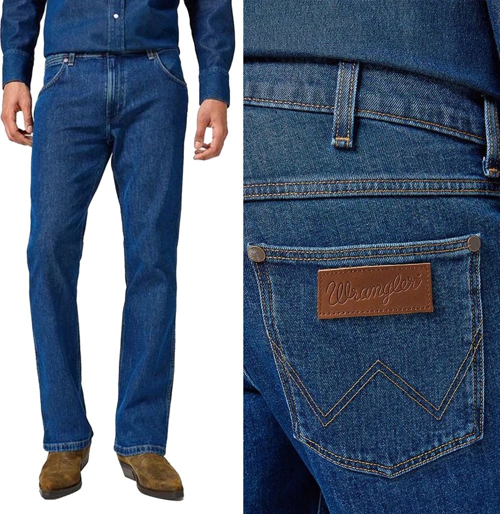 WRANGLER, Herren Jeanshosen, Straight fit, HORIZON, W31 L34, Blau, Jeans, baggyjeans, buggy