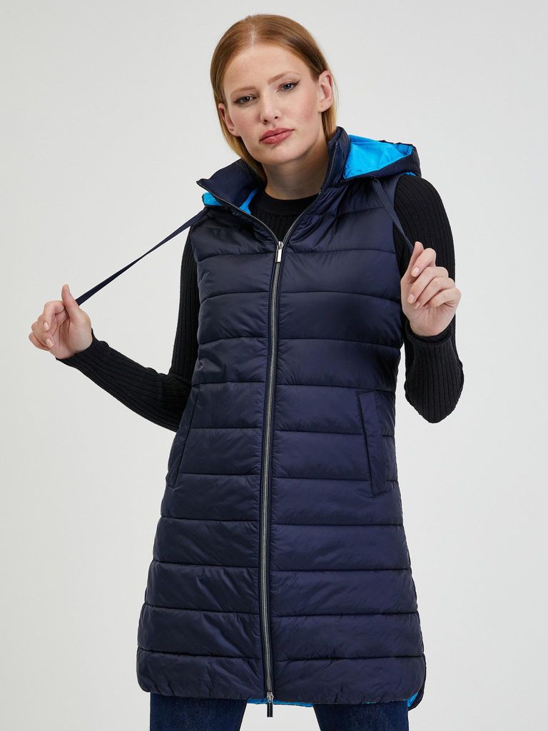 Orsay Dunkelblaue Steppweste für Damen 816026526000__38
