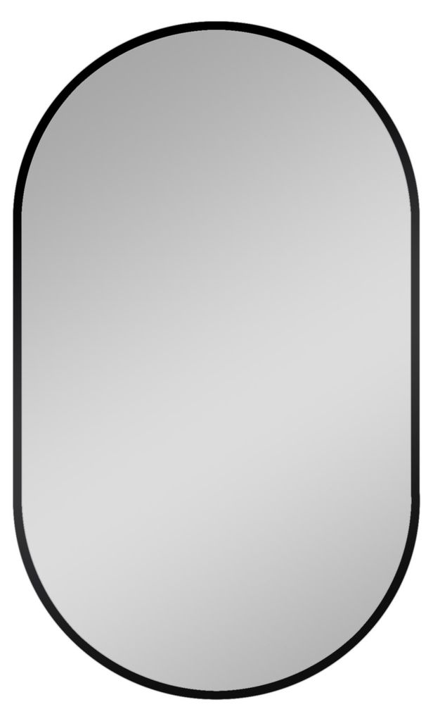 Nástenné zrkadlo Talos Design zrkadlo oválne ?ierne 45 x 75 Obrázok produktu 