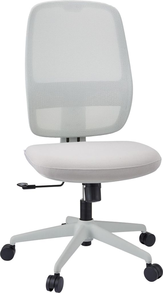 hjh OFFICE Profi Bürostuhl Minoro W Ergonomischer Schreibtischstuhl ohne Armlehnen Stoff / Netzstoff Taupe Drehstuhl für Büro, Zuhause