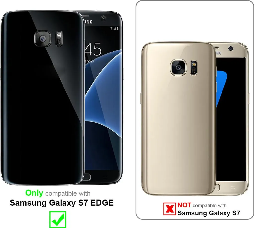 Offerta Cover Cadorabo Samsung Galaxy S7 EDGE Blu - Silicone TPU Shock