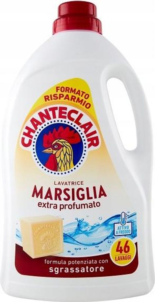 A bottle of Chante Clair Marsiglia laundry detergent.