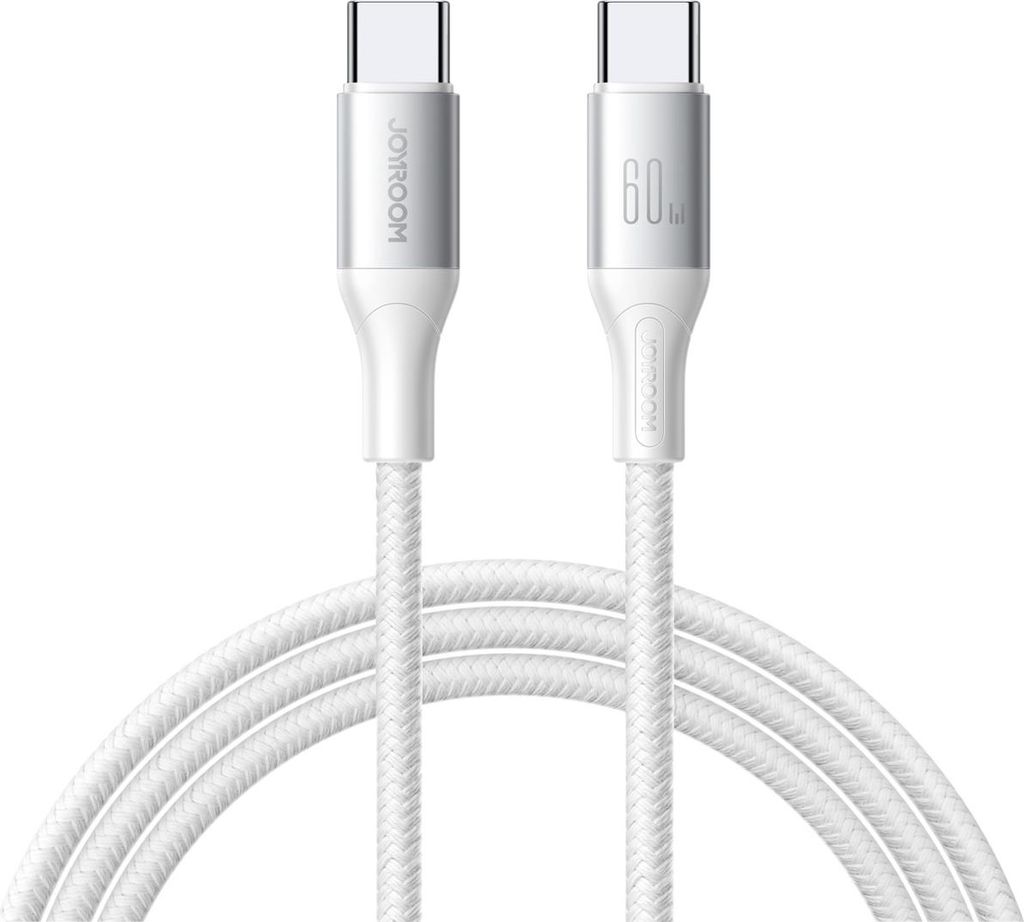 Joyroom Flash Series Schnellladekabel USB-C auf USB-C, 60 W, 2 m - Weiß