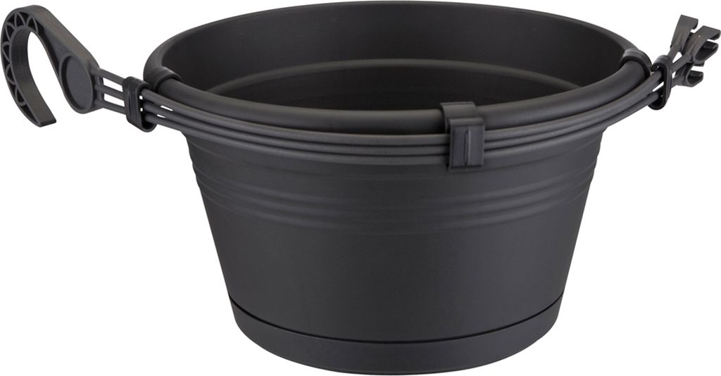 elho green basics Hängeampel 28cm - lebhaft schwarz