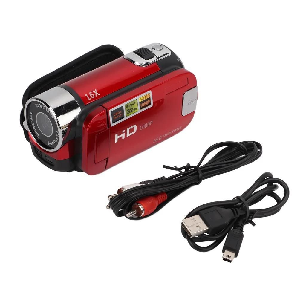 Videokamera-Camcorder, Full-HD-Kamerarecorder, 270 ? drehbar, 2,7-Zoll-Farbbildschirm, 16-facher Zoom, digitale Camcorder