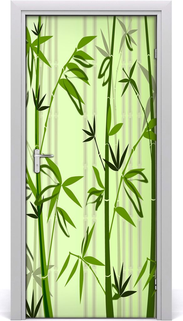 Tulup Türaufkleber 95x205 cm Dekorative Aufkleber Selbstklebend Wasserdichte Tapete Abnehmbar Schlafzimmer Wohnzimmer Wohnkultur - Bambus