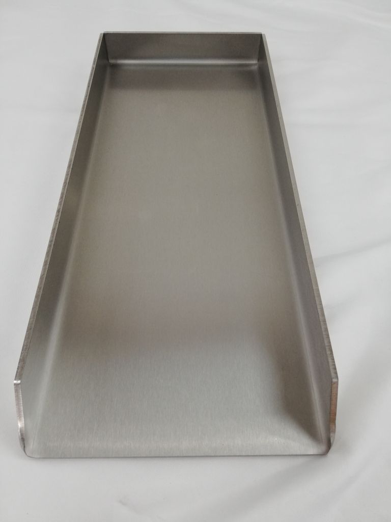 KOCH #84 PLANCHA 45 x 19,5 x 4cm - Grillpfanne Grillplatte - Hochwertig + Massiv Edelstahl V2A Stärke 4mm 3,8 KG für Grill oder Ofen