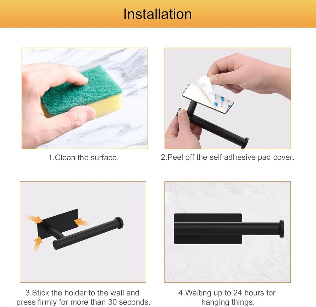 MK34052B - Selbstklebender Toilettenpapierhalter, Produktbild 6