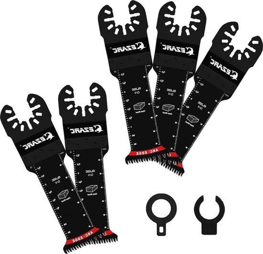 Universal messenkit mit Japanischen Zahn oscillierenden Sägeblättern für Holz und Kunststoff - 5 Stück - CRV multitool Messer - universell schn...