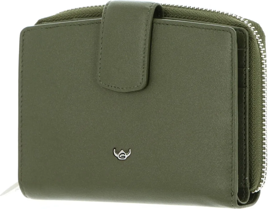 Golden Head Valencia Billfold Coin Wallet Fango Verde | Vera Pelle RFID