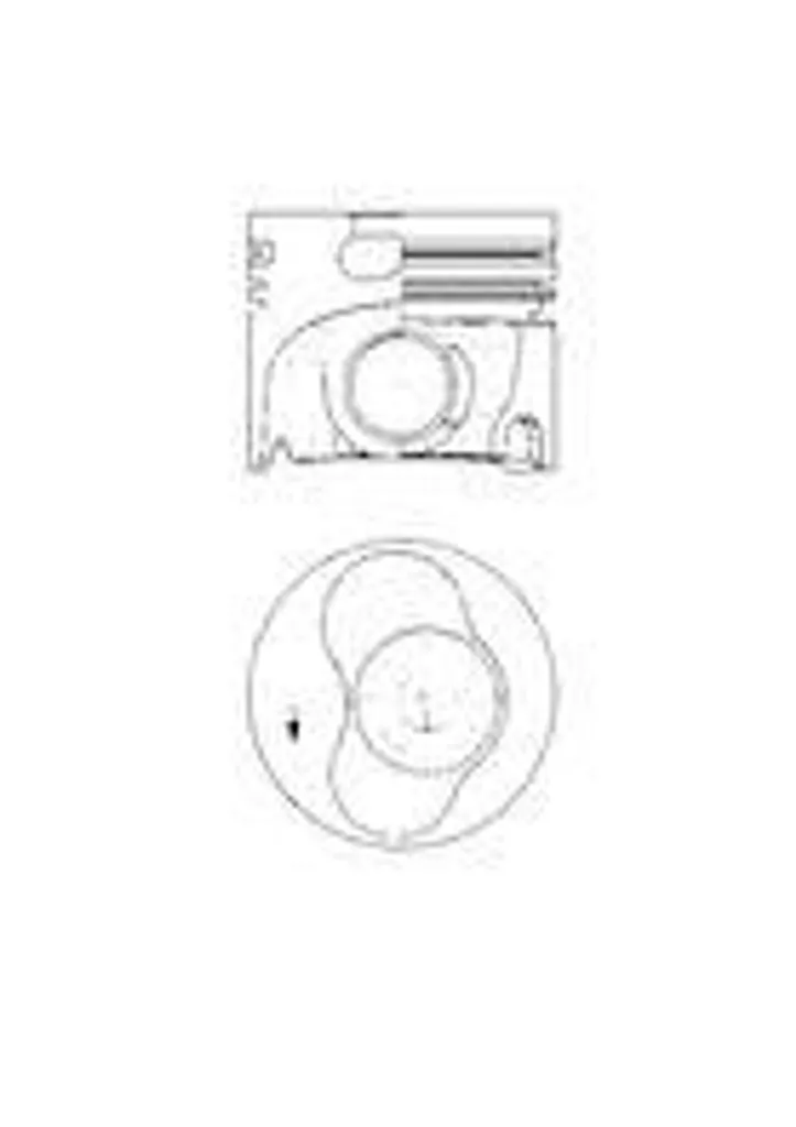Piston KOLBENSCHMIDT 41093600 renforcé pour VW Multivan V 2.5 TDI 81mm