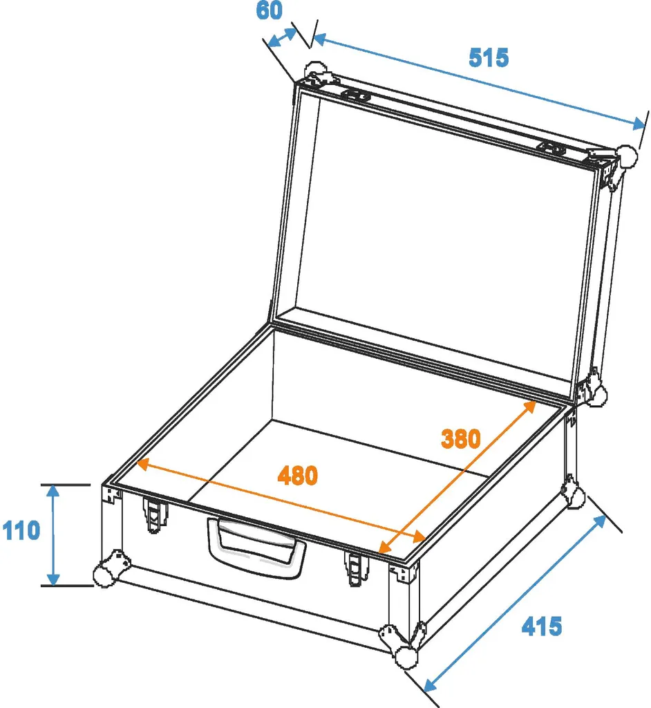 Coffret de transport rigide FOAM GR-1 avec mousse modulable Noir - 2