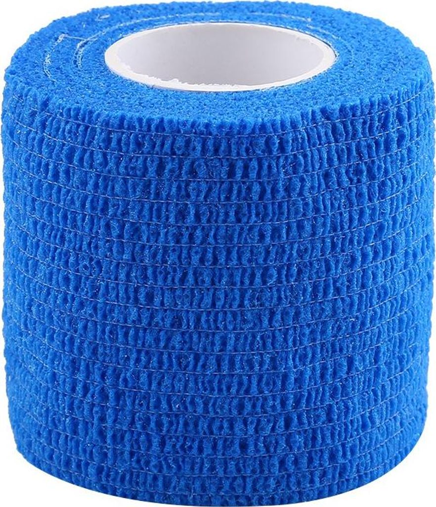 5 Rollen /Set wasserdichte selbstklebende Verbandband Fingerverbindungen Wrap Sports Care (blau)
