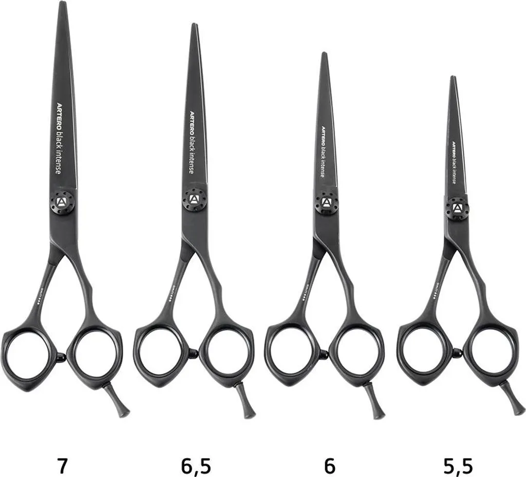 Ciseaux de coupe professionnels Black Intense 6' Artero pour le salon