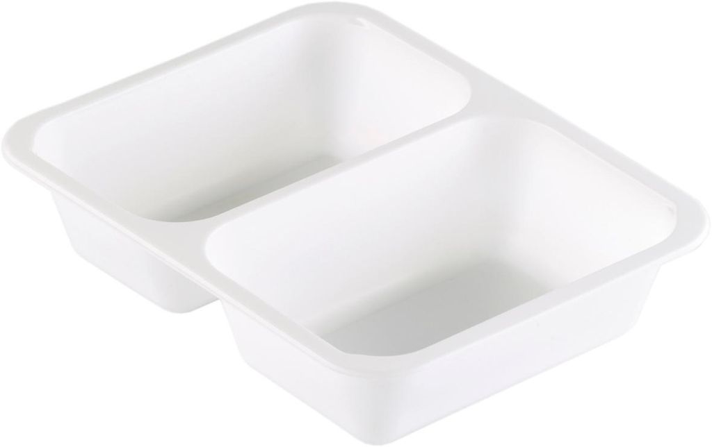 216x DUNIFORM PP-Schale Caterline 227 x 178 x 50 mm Weiß 2-Teilung
