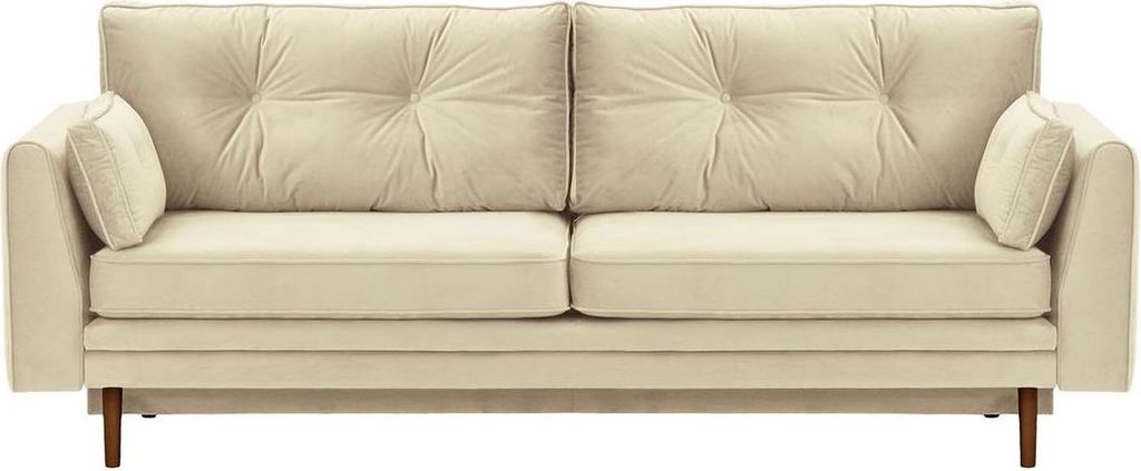 Schlafsofa mit Bettkasten Amelia-Velluto 2-dark oak