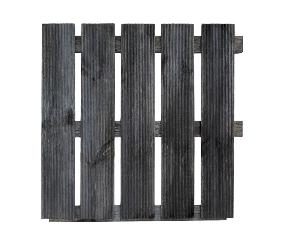 Terrassenfliese aus Kiefernholz GRAU imprägniert 50x50cm Produktbild 