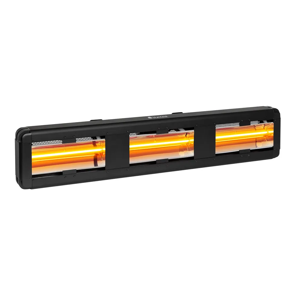 Chauffage Infrarouge Étanche IP65 Noir 6000W pour Grande Terrasse 70m²