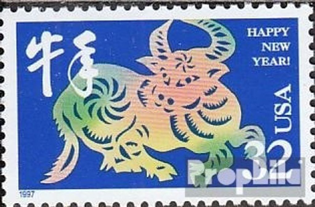 Briefmarken USA 1997 Mi 2800 (kompl.Ausg.) postfrisch Jahr des Ochsen