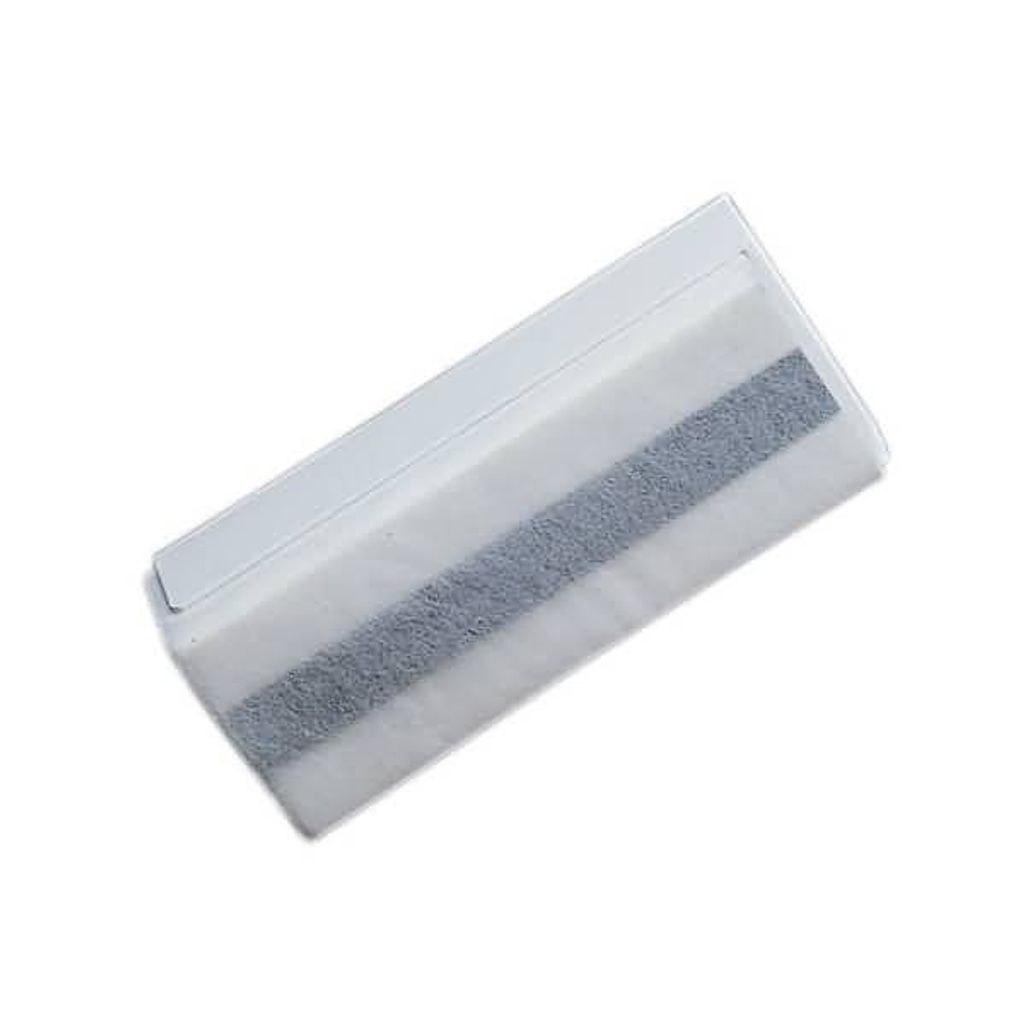 A product shot of a magnetic whiteboard eraser.