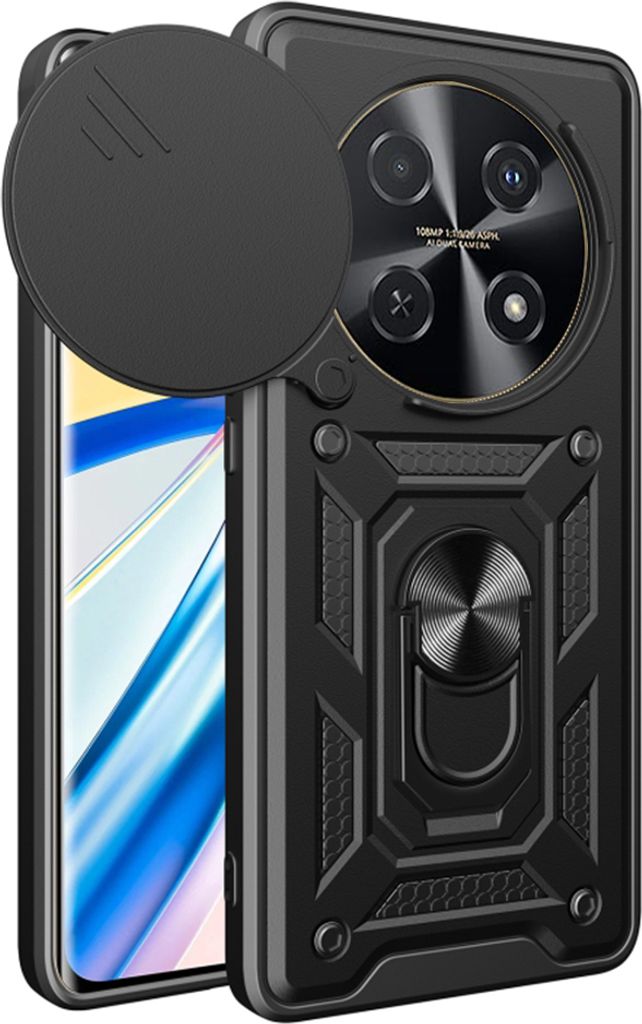 Techsuit Camshield Back Cover Hülle für Huawei nova 12i - Schwarz