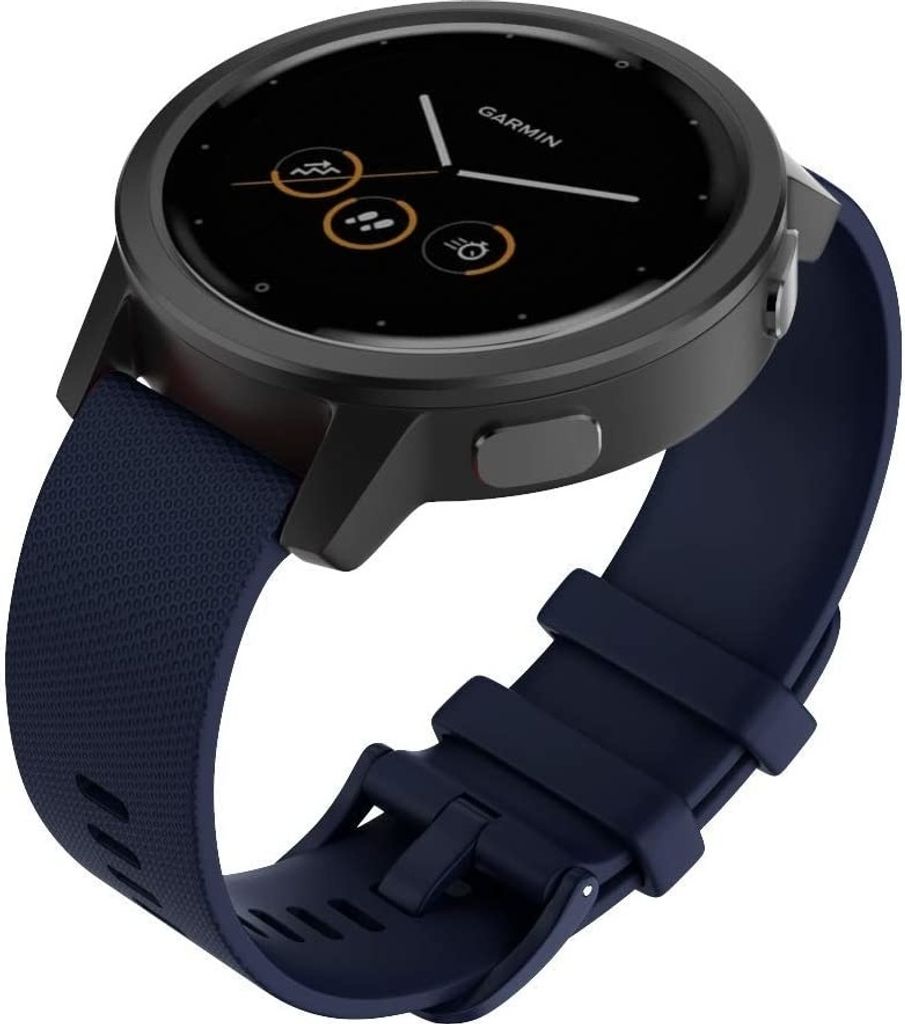 Strap-it Garmin Vivomove 3s Armband Silikon - 39mm - Dunkelblau