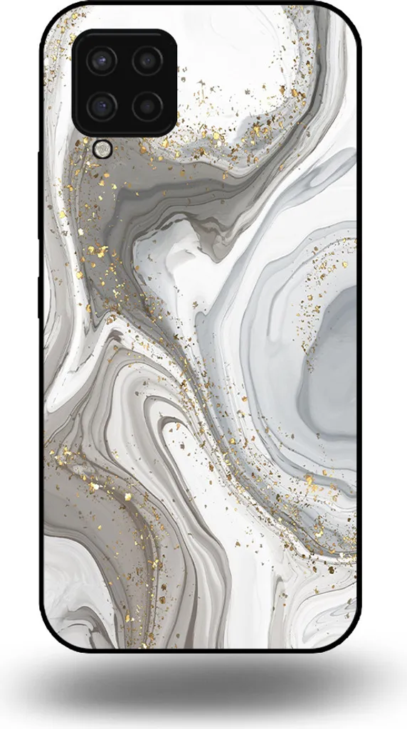 Custodia Samsung Galaxy A42 5G Marmo Argento - Smartphonica Premium