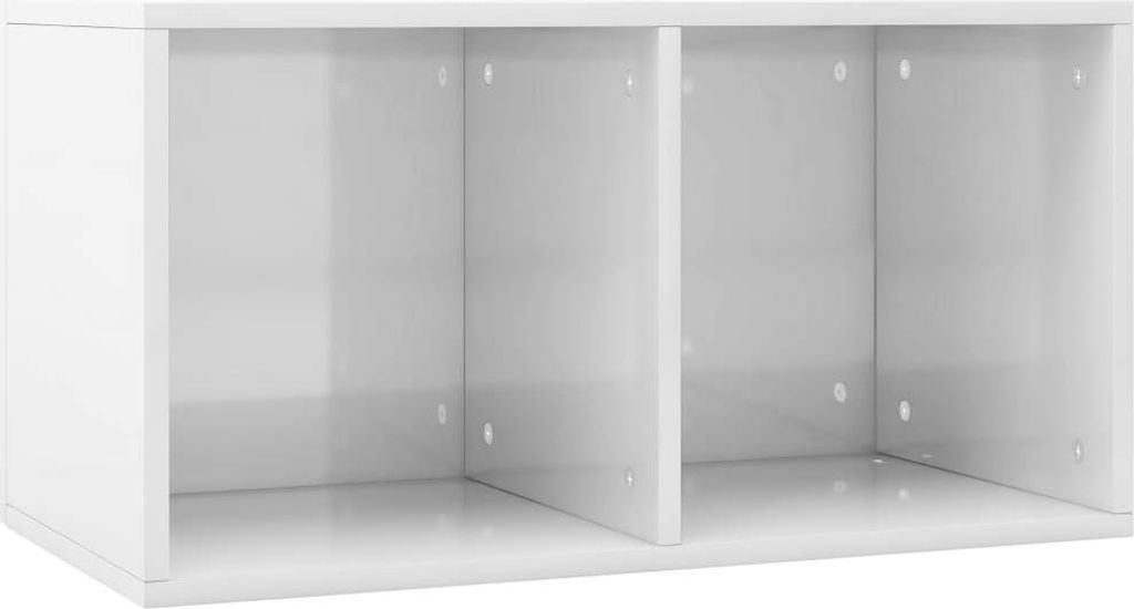 Contenitore per dischi bianco lucido 71x34x36 cm Immagine del prodotto 
