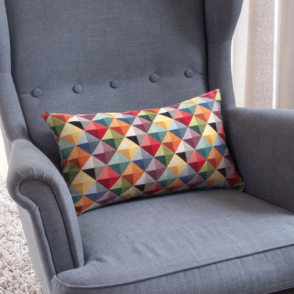Selfitex 2er Set Bunte Couchkissen 30x50 cm, Sofakissen mit