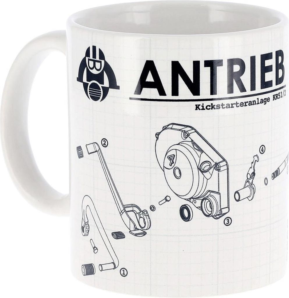 ANTRIEB Tasse "Kickstarteranlage KR51/2"