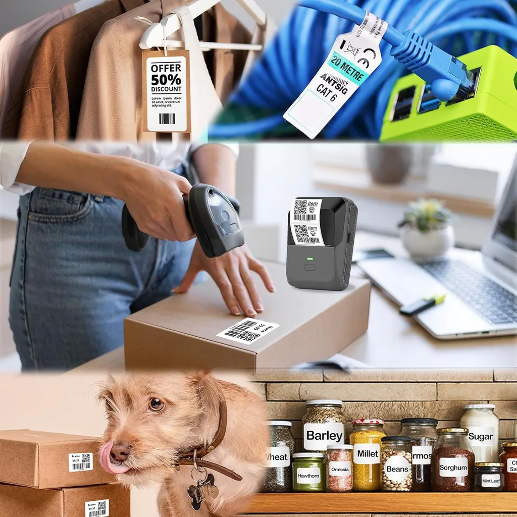Mini Stampante Termica Bluetooth Type-C: Stampa Wireless Zero Inchiostro - 8