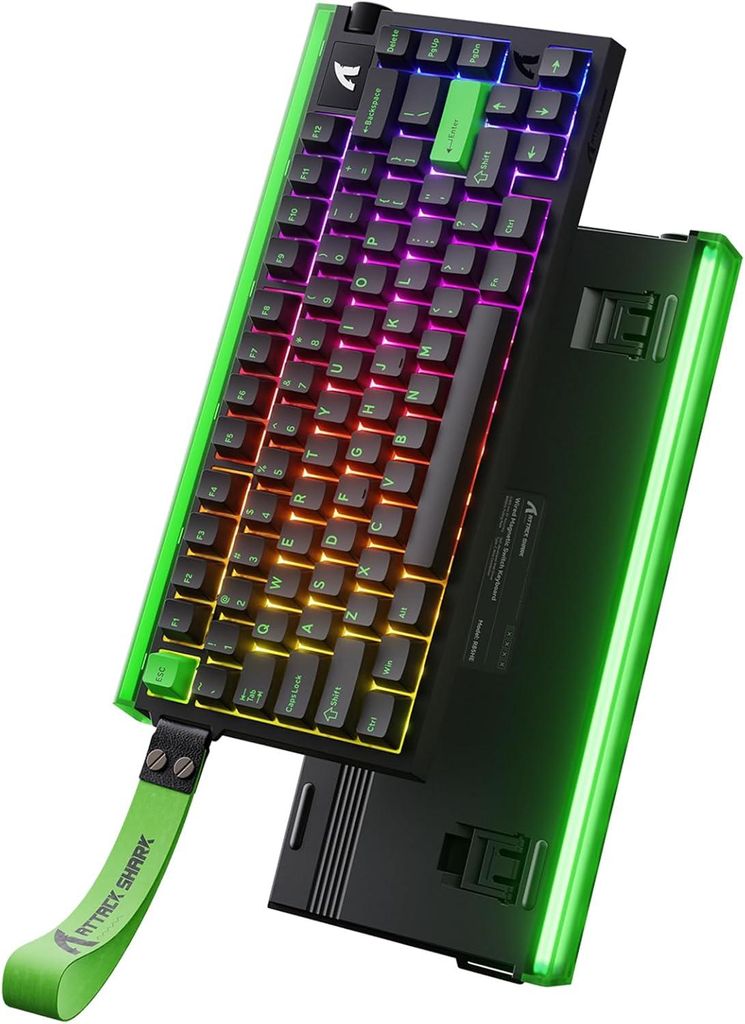 MAMBASNAKE x Attack Shark R85HE 75% Kabelgebundene Gaming-Tastatur, Magnetische Schalter, 8000Hz, 0,08ms Latenz, RGB, QWERTY, E-Sport Keyboard