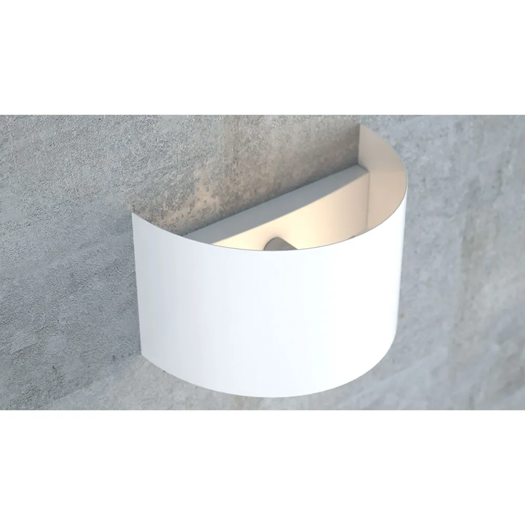 Applique murale design métal blanc XANDER à éclairage indirect G9 - 7