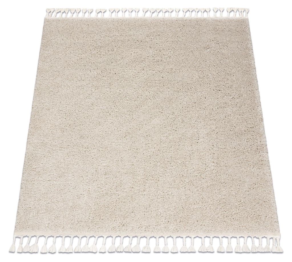 Tapis BERBER carré 9000 crème Franges berbère marocain Image du produit 