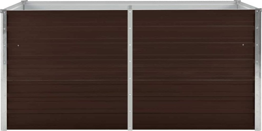 vidaXL Hochbeet Braun 160 x 80 x 77 cm Verzinkter Stahl Produktbild 3