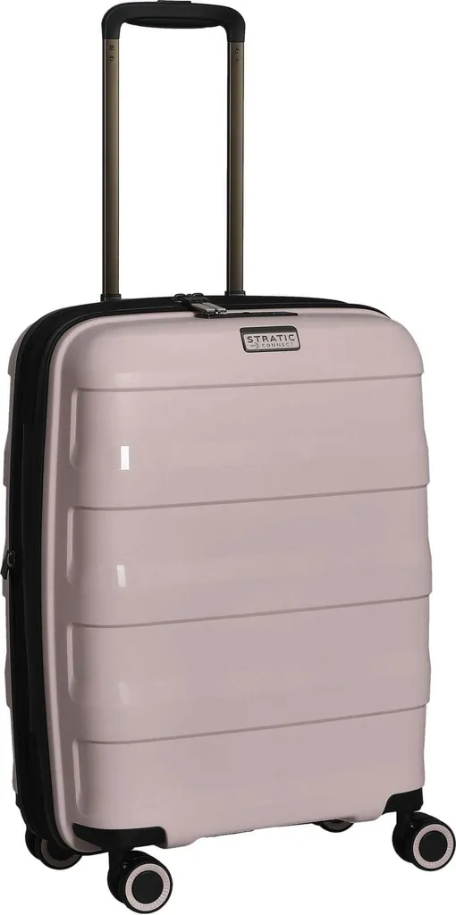 Valise cabine Stratic Straw + EXP TSA Rose 55cm extensible rigide - 13
