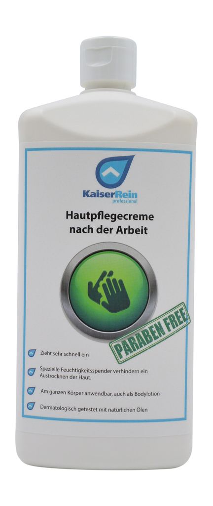 KaiserRein Hautschutzcreme vor der Arbeit 2x500 ml Männer und Frauen Spender geeignet rissige Hände
