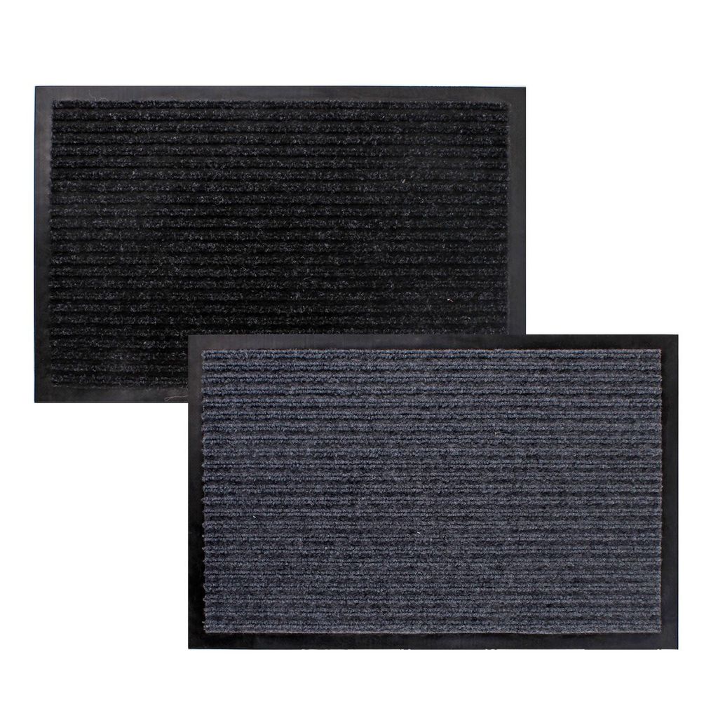 LEX Schmutzfangmatte schwarz Fußmatte Fußabtreter Türmatte 80 x 180 cm schwarz 