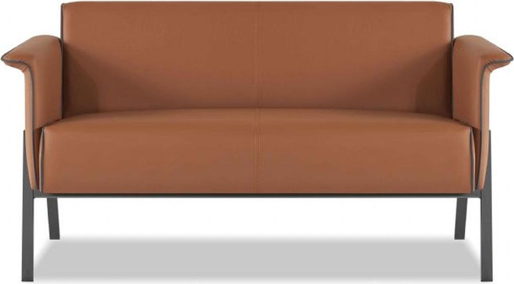 Braune Büro EInrichtung Designer Sitzmöbel Arbeitszimmer Sessel Tisch