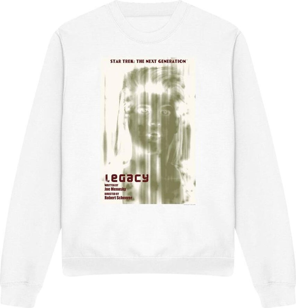 Star Trek - "The Next Generation Season 4 Episode 6" Sweatshirt für Herren/Damen Uni TV11827 (XXL) (Weiß)